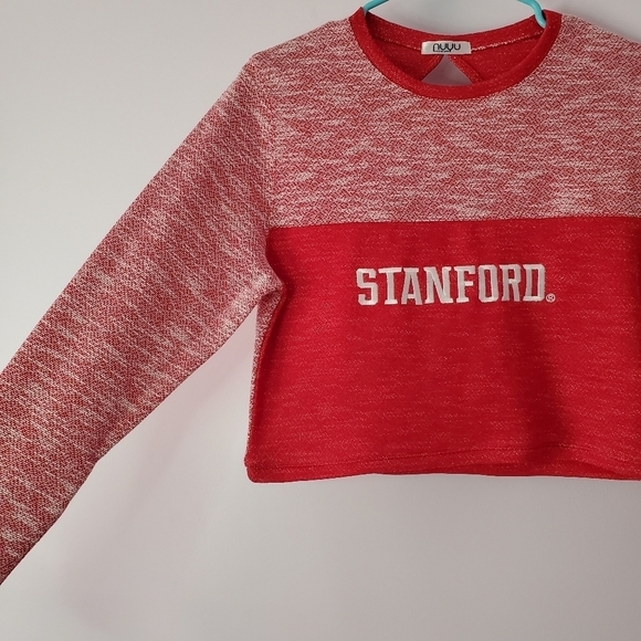 Stanford University Crop Top Long Sleeves Med NUYU - Picture 12 of 12